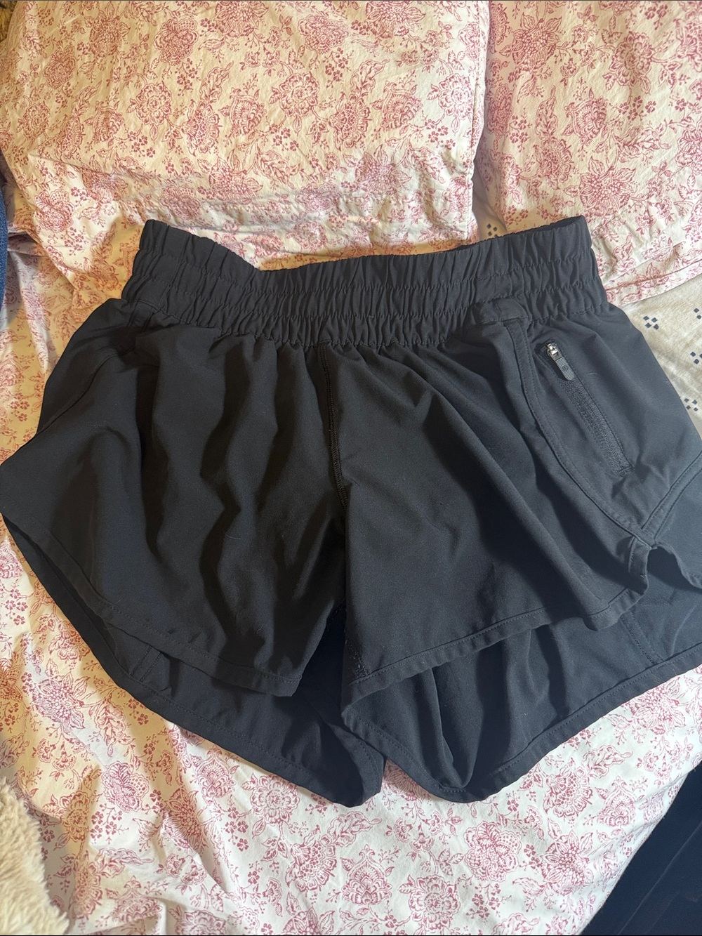 lululemon athletica Black Women's Layered Running Shorts
